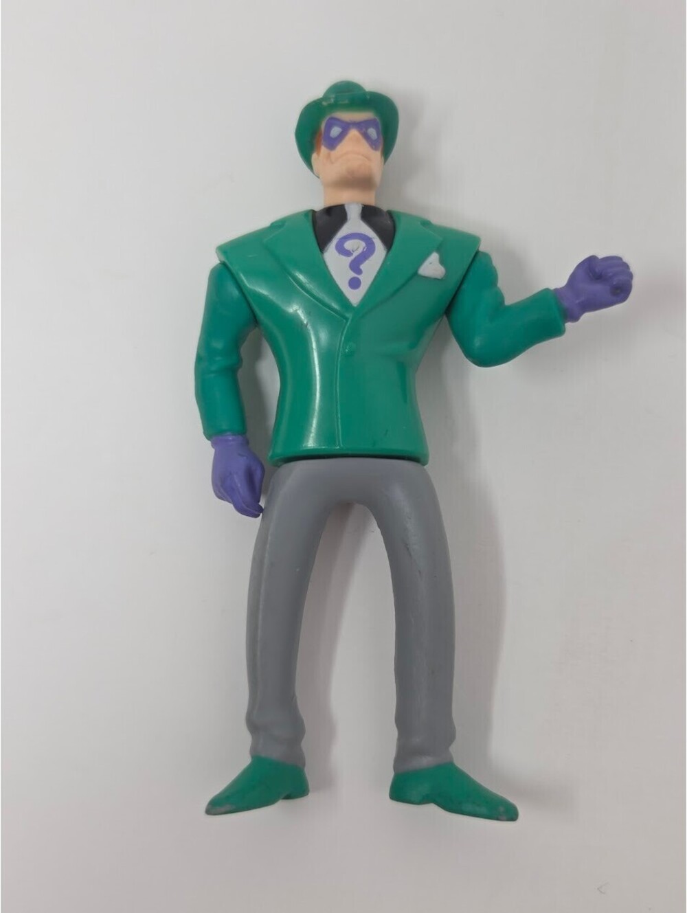 1993 McDonalds DC Comics The Riddler Green Suit Toy Figure